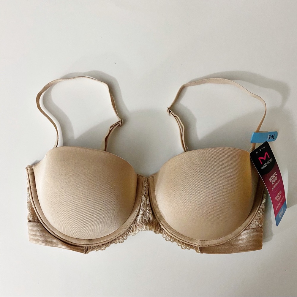 Maidenform Nude Balconette Convertable Push-up Bra